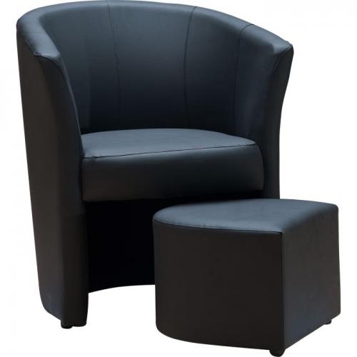 Fauteuil club noir